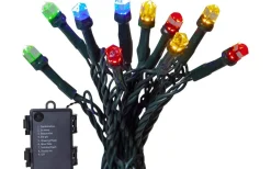 Diamond Batteridriven Ljusslinga med Timer Färgmix 6m IP44