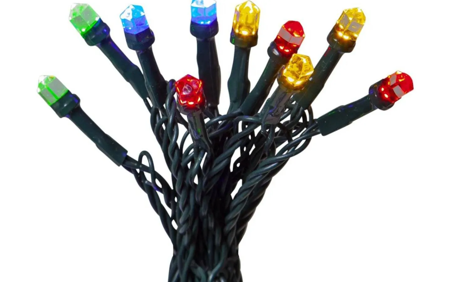 Star Trading Diamond Ljusslinga LED med Timer Färgmix 15m IP44* Ljusslingor Med Färgade Lampor