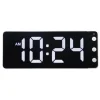 Digital Väggklocka/Bordsklocka 27 cm Svart/Vit