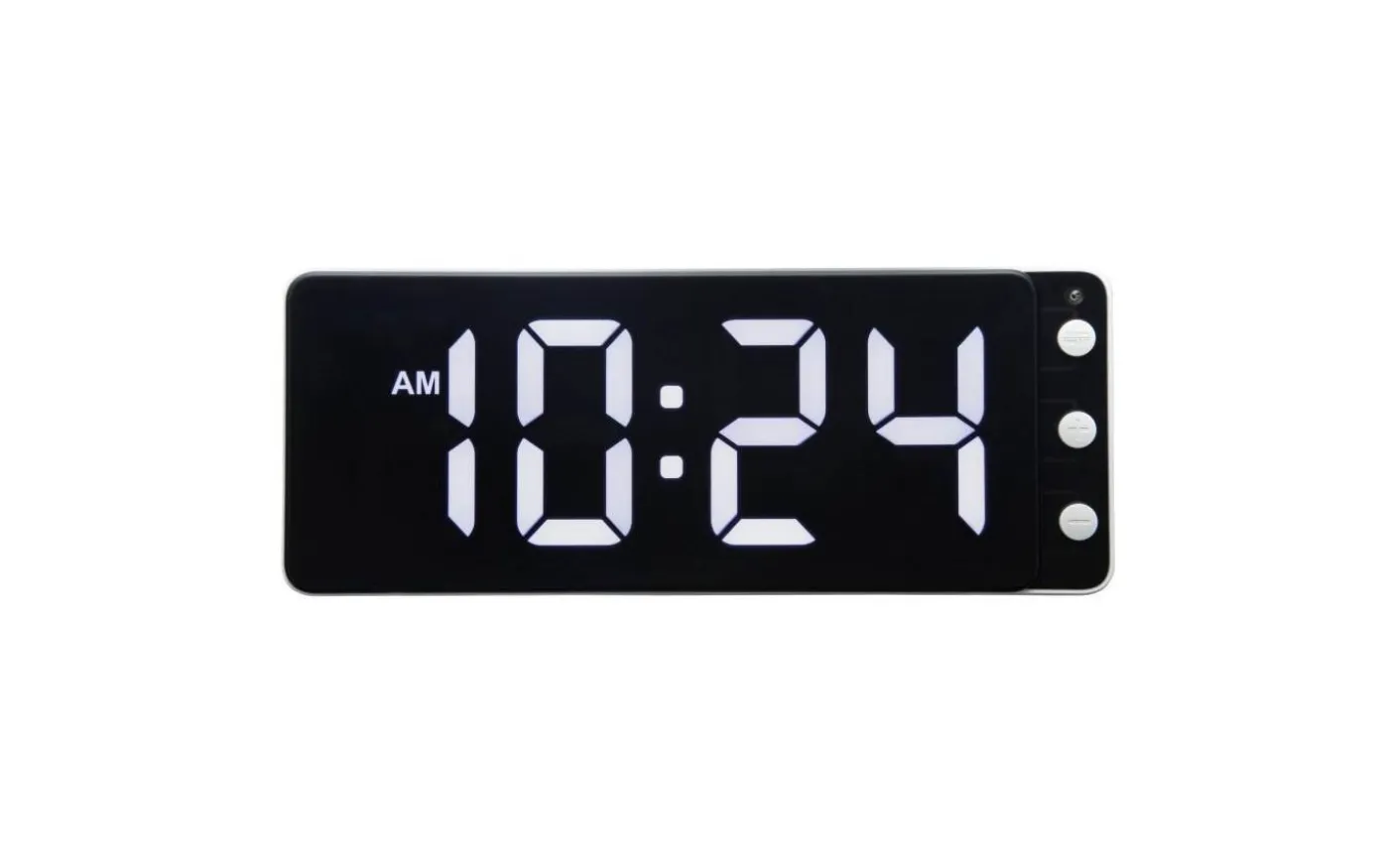 Digital Väggklocka/Bordsklocka 27 cm Svart/Vit