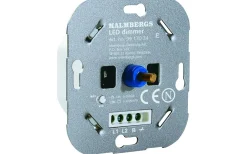 Cee,Skarvkabel,Central,Dimmrar<Malmbergs Dimmer, 5-300W LED, Vit, 1-pol/trapp