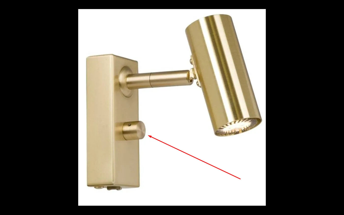 Dimmerknopp till Cato & Frank 2.0 Vägglampa Mässing