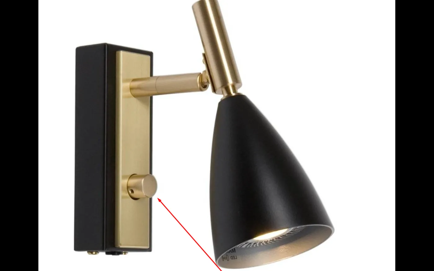 Dimmerknopp till Cato & Frank 2.0 Vägglampa Mässing