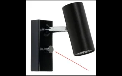 Belid Dimmerknopp till Cato & Ledro vägg-/skrivbordslampa Krom* Reservglas Och Reservdelar