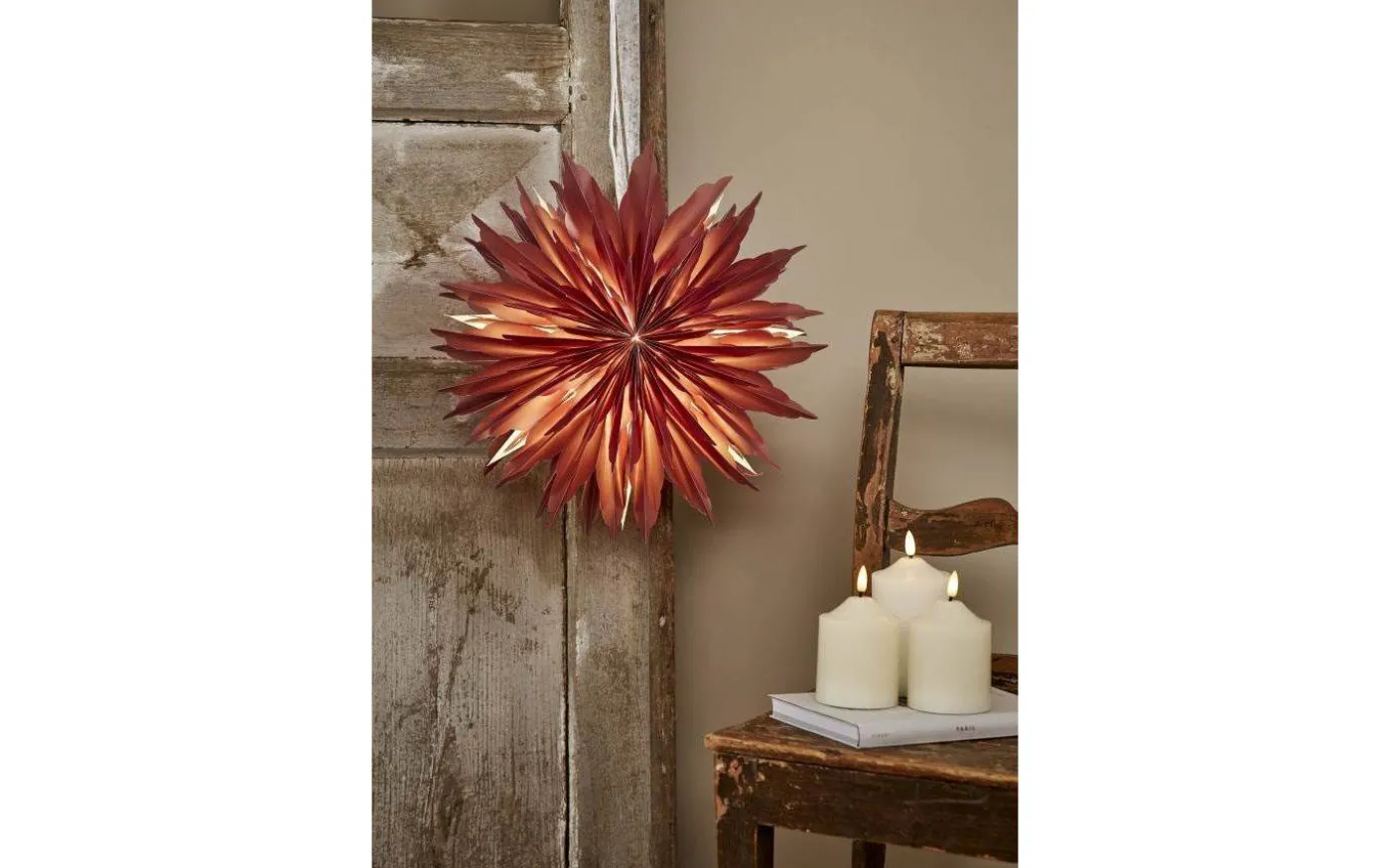 Dis Julstjärna 40cm Röd