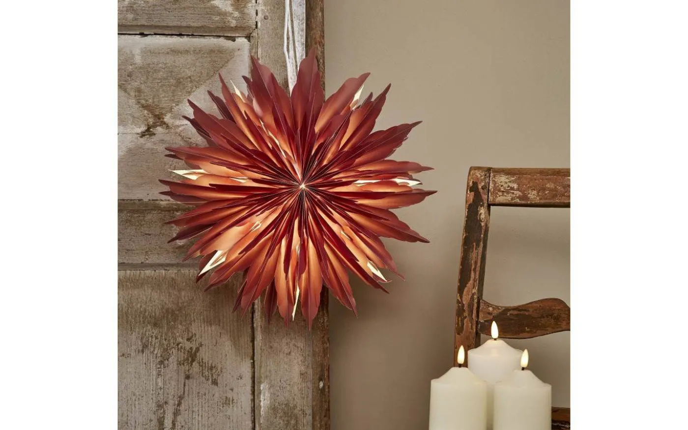 Dis Julstjärna 40cm Röd