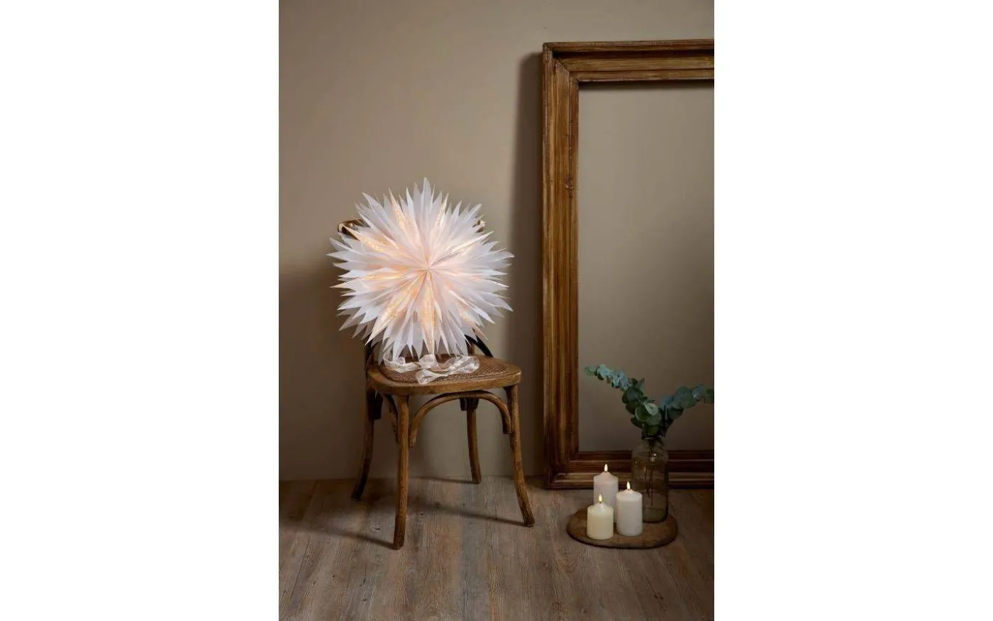 Dis Julstjärna 60cm Vit