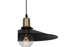 Kök & Matplats<Globen Lighting Disc Taklampa 40cm E27 Svart/Borstad Mässing