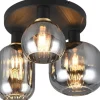 Trio Lighting Diva Plafond 3-delad E27 mattsvart/förkromad* Plafonder