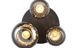 Trio Lighting Diva Plafond 3-delad E27 mattsvart/förkromad* Plafonder