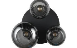 Trio Lighting Diva Plafond 3-delad E27 mattsvart/förkromad* Plafonder