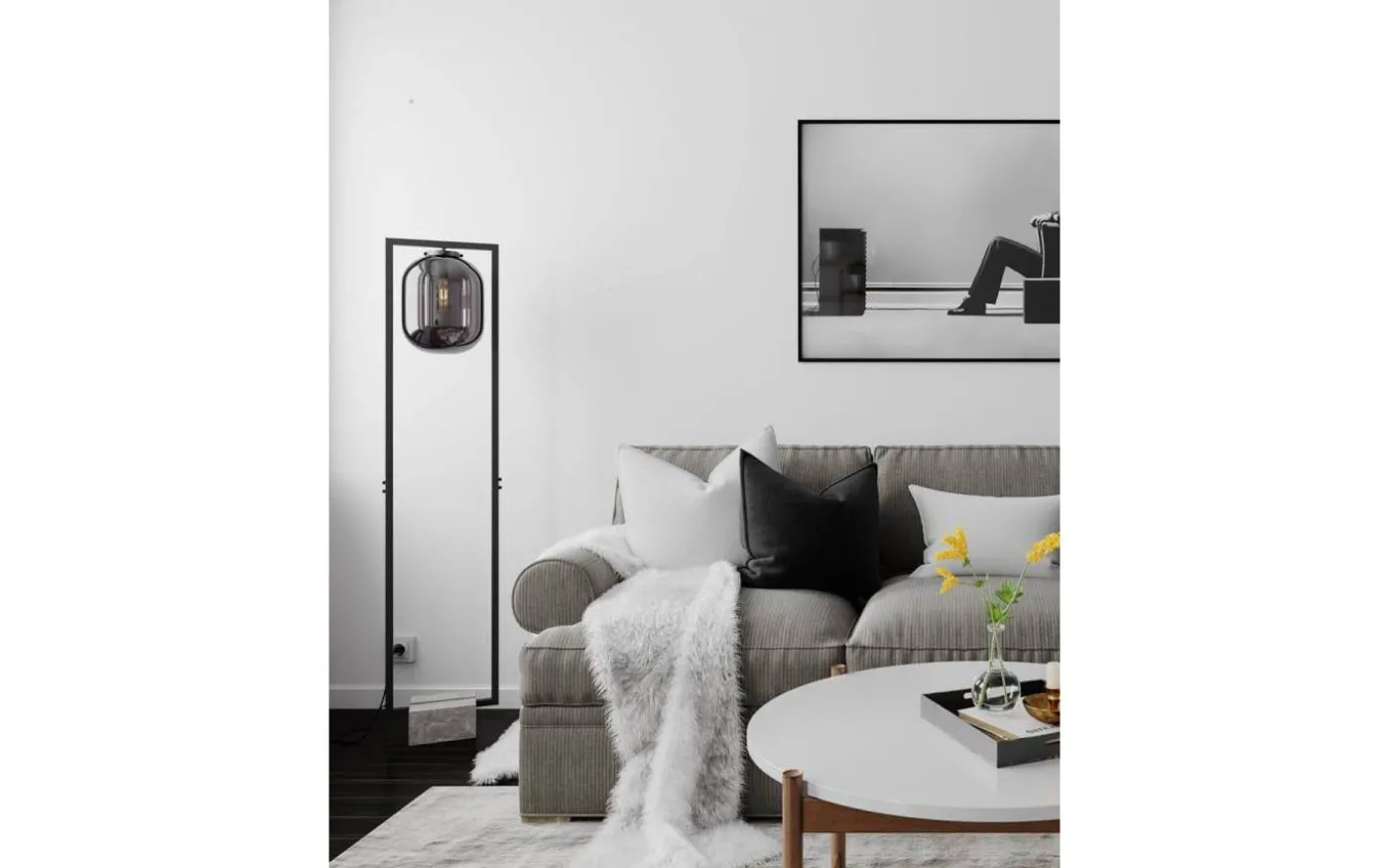 Dixton Golvlampa 150cm Rökgrå