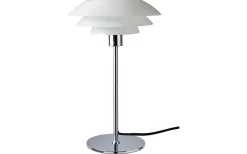 Dyberg Larsen DL31 Bordslampa 50cm Opal/Krom* Bordslampor
