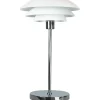 Dyberg Larsen DL31 Bordslampa 50cm Vit/Krom* Bordslampor
