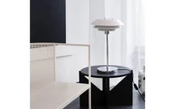 Dyberg Larsen DL31 Bordslampa 50cm Vit/Krom* Bordslampor