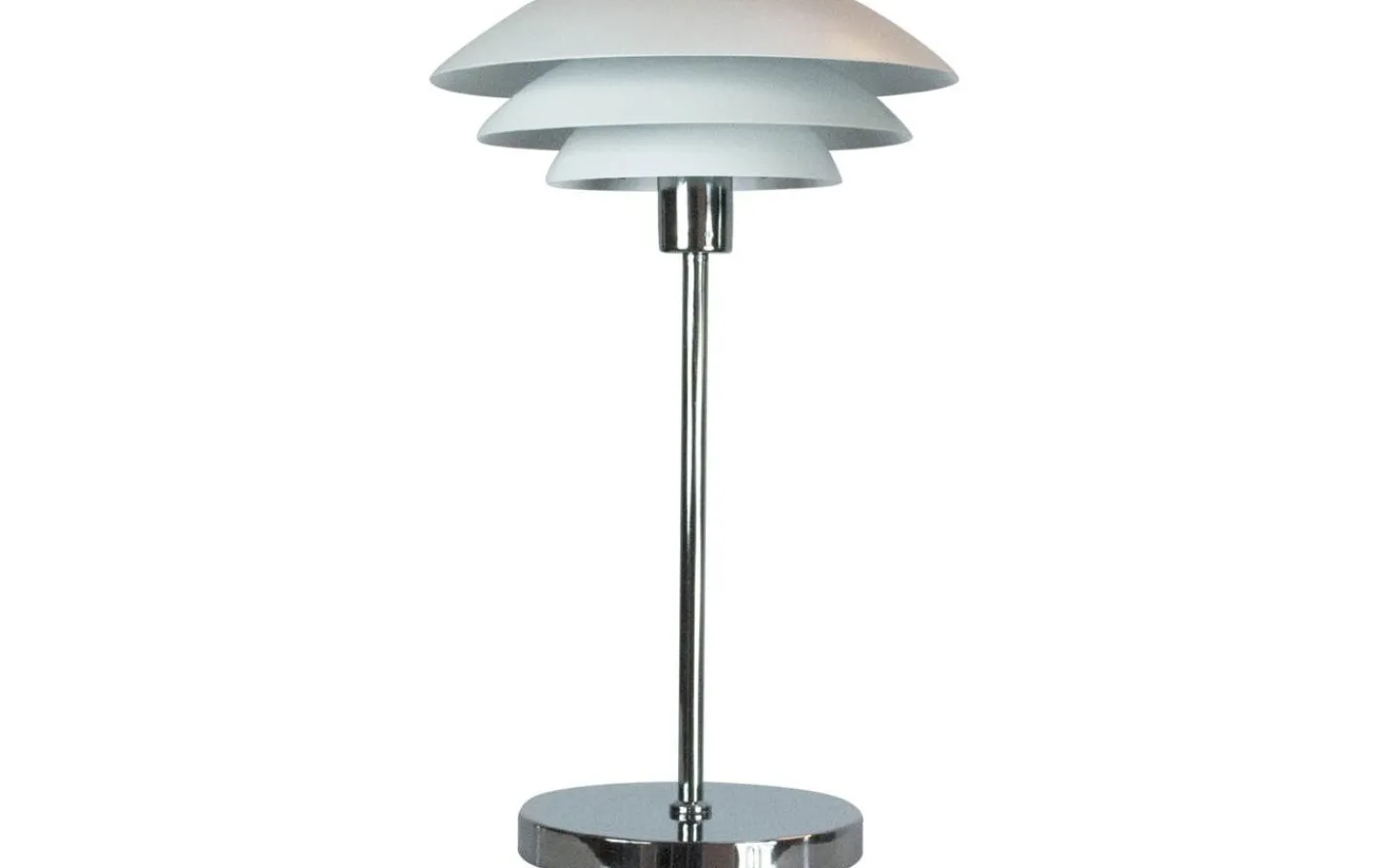 Dyberg Larsen DL31 Bordslampa 50cm Vit/Krom* Bordslampor