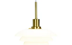 Fönsterlampor<Dyberg Larsen DL20 Fönsterlampa 20cm Opal/Mässing