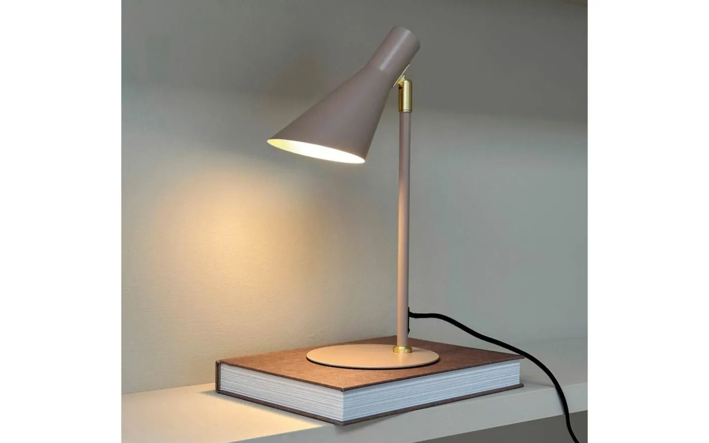 DL12 Mini Skrivbordslampa 39,5cm Beige/Mässing