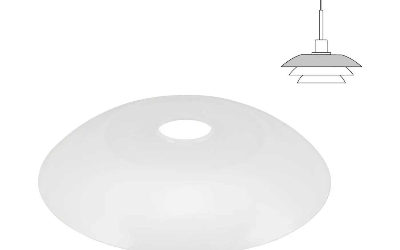 DL31 Reservglas Toppskärm Pendel Version 2