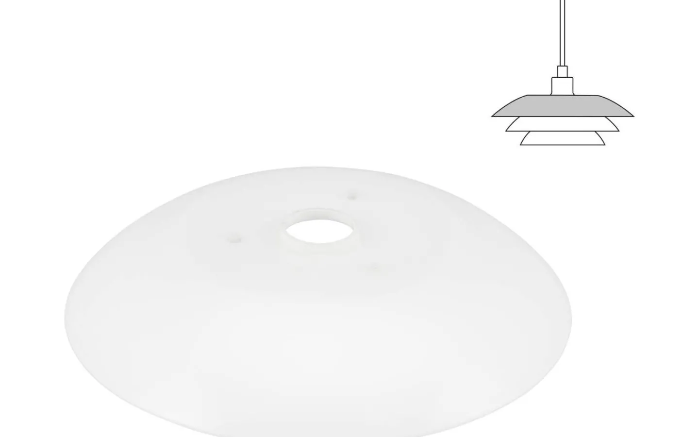 Dyberg Larsen DL31 Reservglas Toppskärm Pendel Version1* Reservglas Och Reservdelar