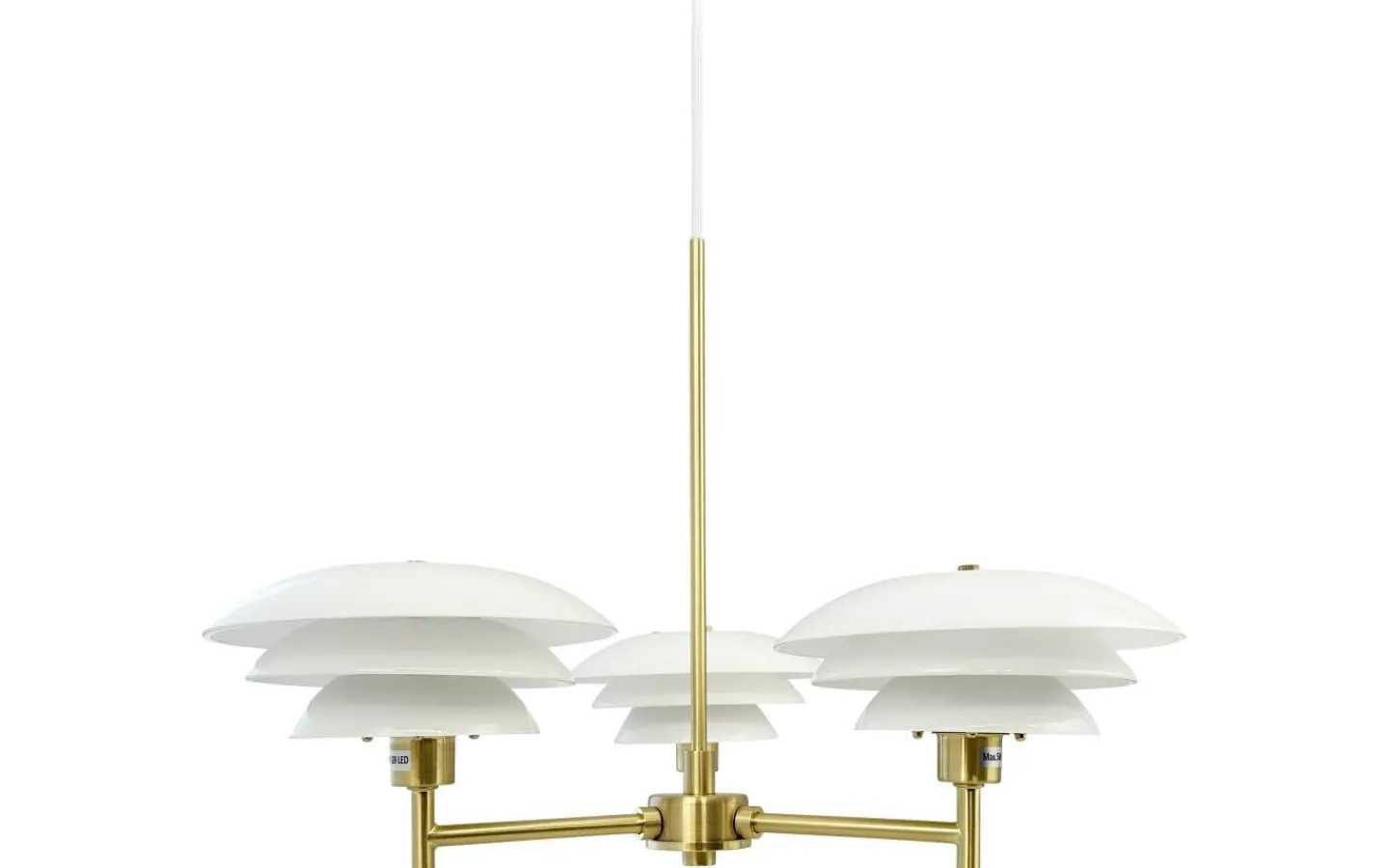 Dyberg Larsen DL20 Takkrona 50cm Mässing* Stora Taklampor Ø50-69 Cm