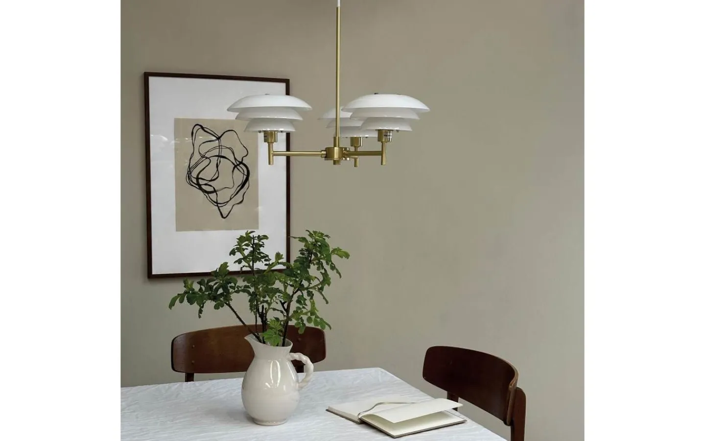 Dyberg Larsen DL20 Takkrona 50cm Mässing* Stora Taklampor Ø50-69 Cm