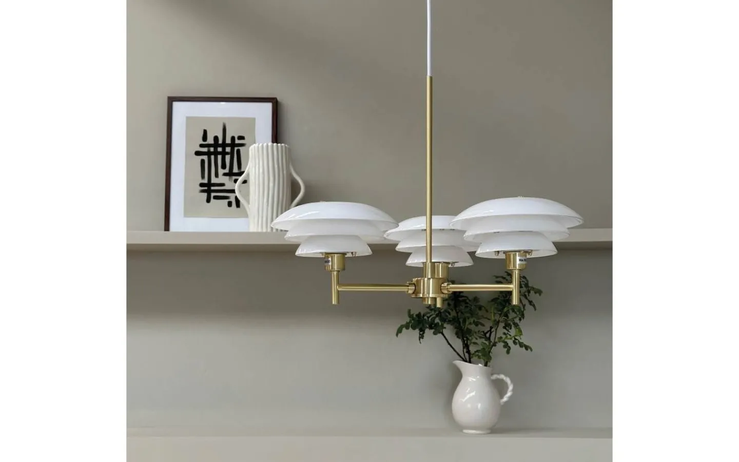 Dyberg Larsen DL20 Takkrona 50cm Mässing* Stora Taklampor Ø50-69 Cm