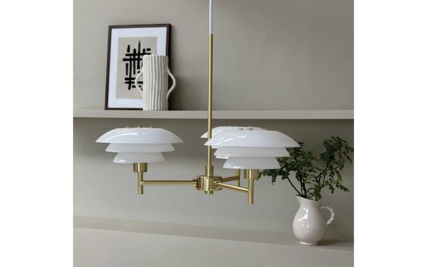 Dyberg Larsen DL20 Takkrona 50cm Mässing* Stora Taklampor Ø50-69 Cm