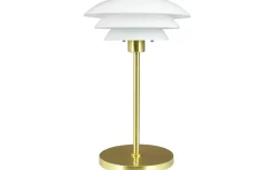 Uppladdningsbara Lampor Inomhus|Bordslampor<Dyberg Larsen DL20 Uppladdningsbar Bordslampa 30cm LED 3000K 1,5W Opal/Mässing
