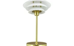 Uppladdningsbara Lampor Inomhus|Bordslampor<Dyberg Larsen DL20 Uppladdningsbar Bordslampa 30cm LED 3000K 1,5W Opal/Mässing