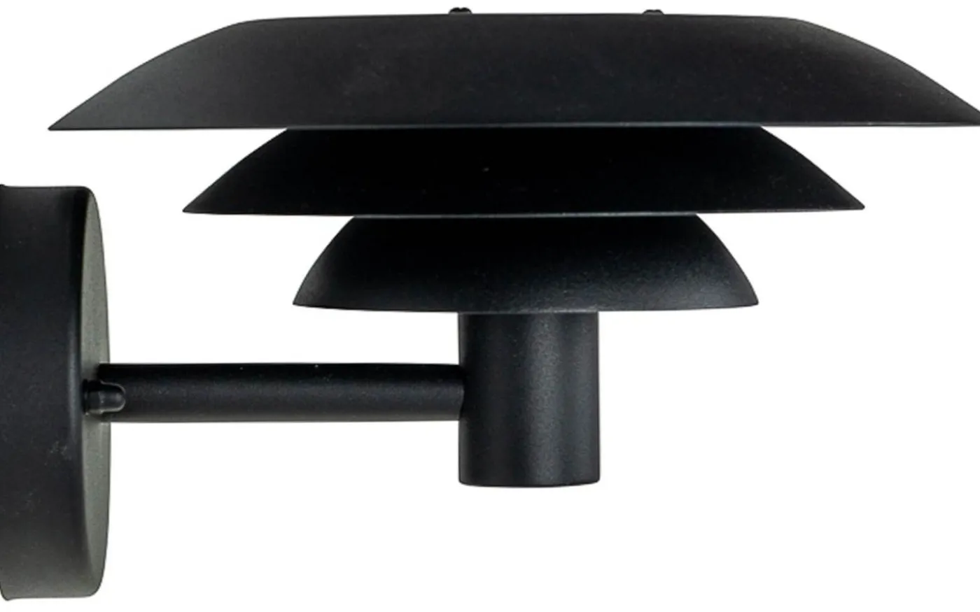 DL25 Vägglampa 25cm Svart IP44