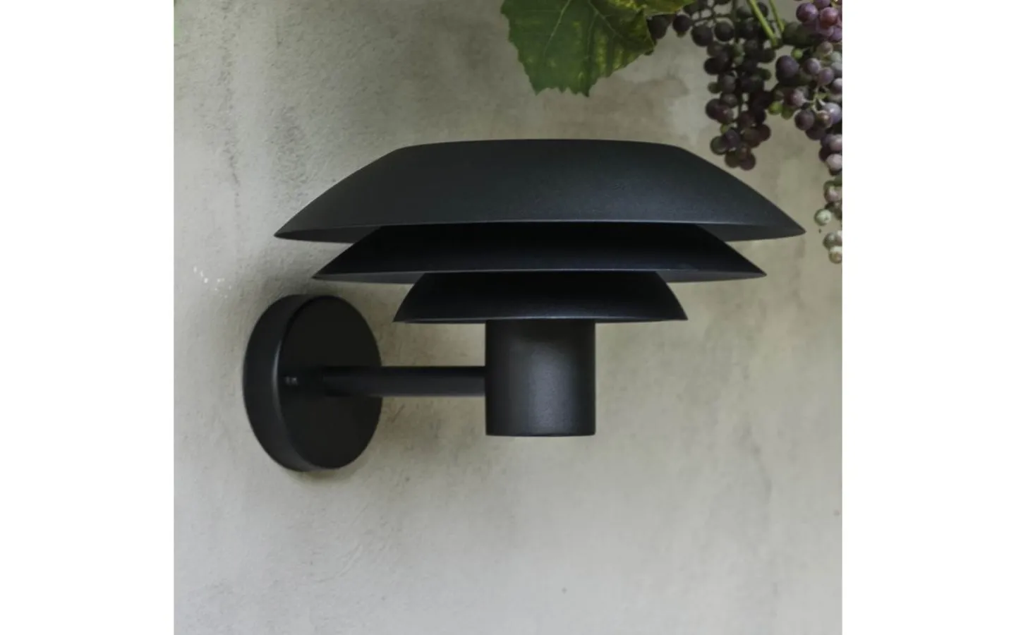 Dyberg Larsen DL31 Vägglampa 31cm Svart IP44* Vägglyktor|Vägglampor Utomhus
