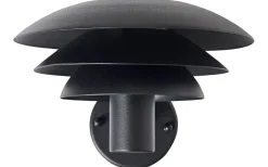 Dyberg Larsen DL20 Vägglampa 20cm Svart IP44* Vägglyktor|Vägglampor Utomhus