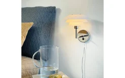 Dyberg Larsen DL20 Vägglampa Opal/Krom* Lampetter|Läslampor