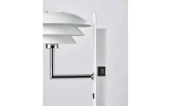 Dyberg Larsen DL20 Vägglampa USB Vit/Krom* Läslampor
