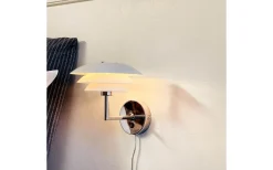 Lampetter|Läslampor<Dyberg Larsen DL20 Vägglampa Vit/Krom