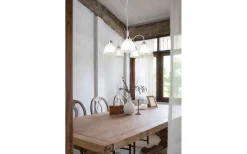 Stora Taklampor Ø50-69 Cm<Reality Dobby Takpendel 5-delad E27 borstad stål/alabaster