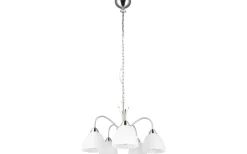 Stora Taklampor Ø50-69 Cm<Reality Dobby Takpendel 5-delad E27 borstad stål/alabaster