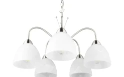 Stora Taklampor Ø50-69 Cm<Reality Dobby Takpendel 5-delad E27 borstad stål/alabaster