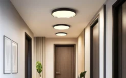 Plafonder<Trio Lighting Doha Plafond LED 45cm mattsvart