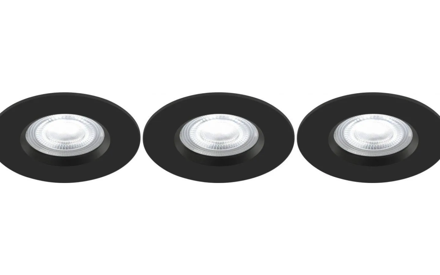 Nordlux Smart Light|230V Led Spotlights<Nordlux Don Spotlight Smart Light CCT + RGB IP65 Svart 3-Pack