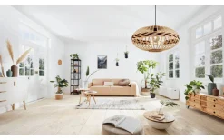 Eglo Dondarrion Taklampa 50cm Natur/Svart* Stora Taklampor Ø50-69 Cm