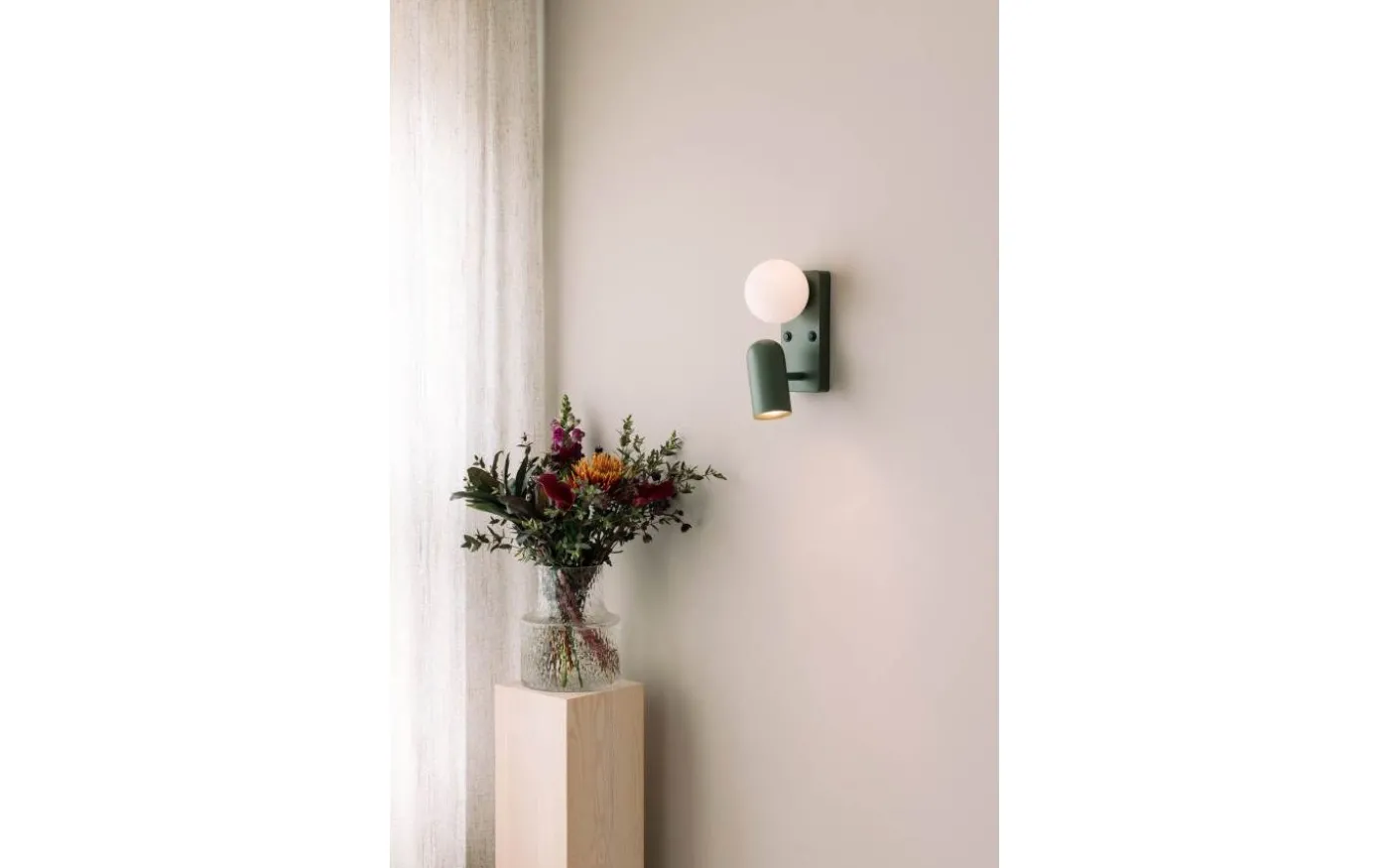 Doppio Vägglampa Grön