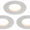 230V Led Spotlights<Nordlux Dorado Spotlight 3-pack LED 2700K 345lm 4,7W IP65 Vit