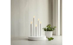 Star Trading Doris Batteridriven Adventsljusstake 24cm LED Vit* Batteridrivna Adventsljusstakar|Visa Alla Adventsljusstakar