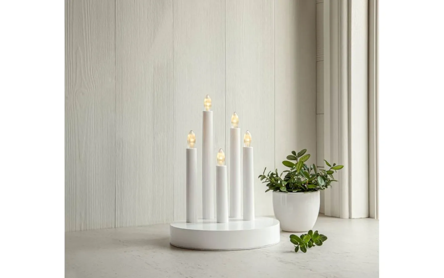 Star Trading Doris Batteridriven Adventsljusstake 24cm LED Vit* Batteridrivna Adventsljusstakar|Visa Alla Adventsljusstakar