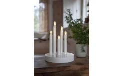 Star Trading Doris Batteridriven Adventsljusstake 24cm LED Vit* Batteridrivna Adventsljusstakar|Visa Alla Adventsljusstakar