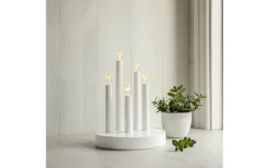 Star Trading Doris Batteridriven Adventsljusstake 24cm LED Vit* Batteridrivna Adventsljusstakar|Visa Alla Adventsljusstakar