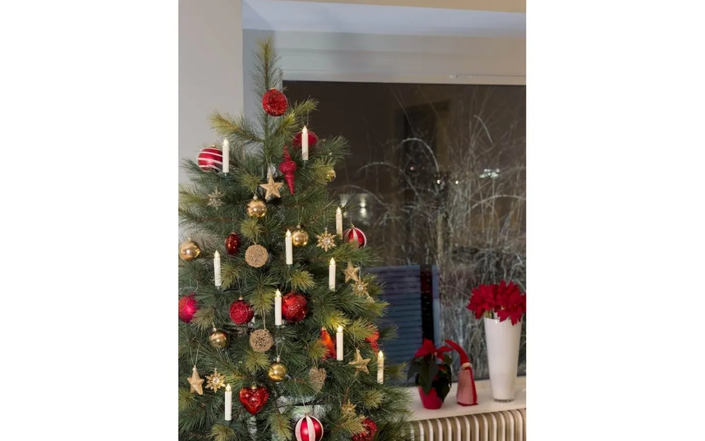 Klassisk Julgransbelysning<Konstsmide Dormas Batteridriven Julgransbelysning 11cm 10L LED m. Fjärr. Startset Inomhus