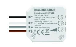 Cee,Skarvkabel,Central,Dimmrar<Malmbergs Dosdimmer utan nolla, 5-250W LED